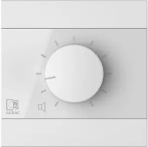 Wall-mounted volume control Audac WP200/W (white) model 2SA0969, 2-zone stereo