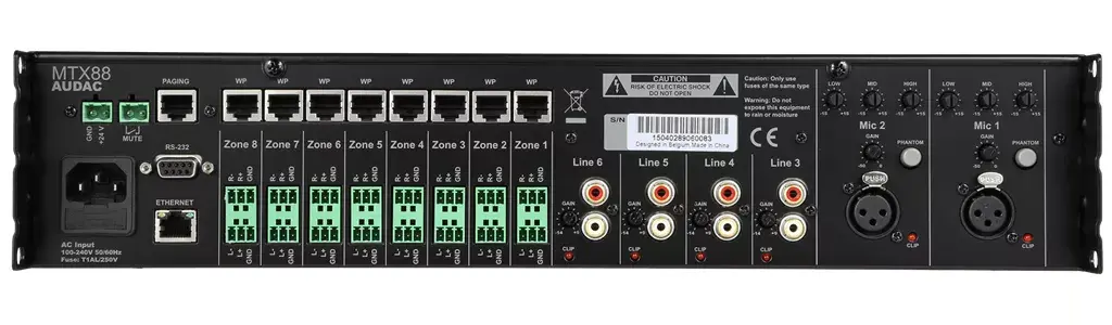 AUDAC MTX88 аудиоусилитель Photo 2