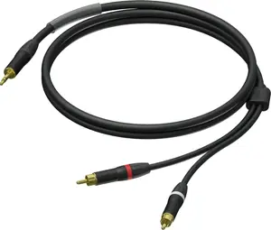 Stereo audio cable Procab PRA711/3, 2x 3.5mm jack (M) to 2x RCA (M), 3 m