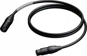 Kabelis Procab PRA901/3 XLR, male uz female, 3 m