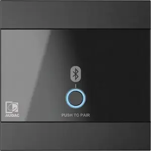 Wall module Audac WP220/B black Bluetooth — Audac WP220/B wall-mounted Bluetooth audio module, black