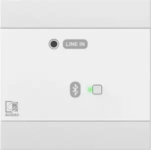 Audac NWP300/W Wall Input Panel with 3.5 mm Jack and Bluetooth, White