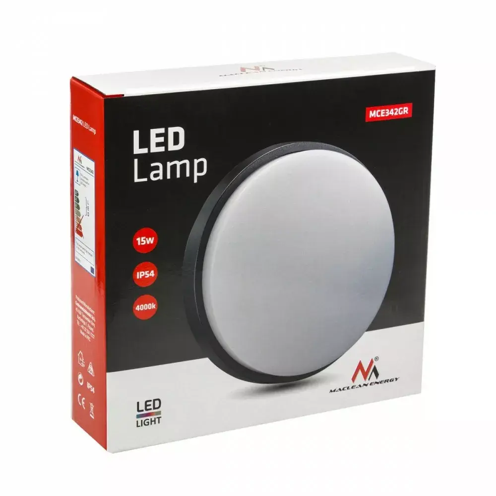 LED светильник MACLEAN MCE342 GR 15 Вт Photo 2