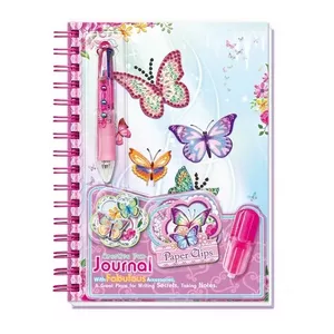 Спиральный блокнот Pulio Pecoware Butterflies 2 170533BG — 170 страниц, мягкая обложка