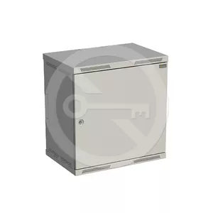 Настенный шкаф SOLARIX SENSA 12U 400 мм, стальная дверь, RAL 7035
