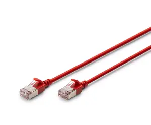 Патч-кабель Digitus CAT 6A class Ea F/FTP 1м Красный