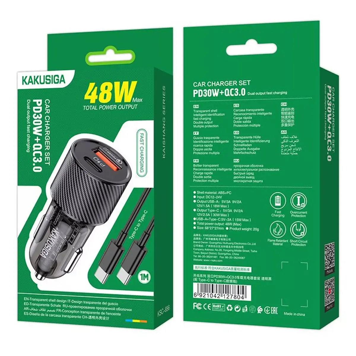 Авто зарядное iKaku KSC-856 PD30W QC3.0 Photo 7