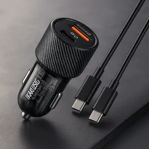 Автомобильное зарядное iKaku KSC-856 PD30W QC3.0 Dual Port USB Type-C