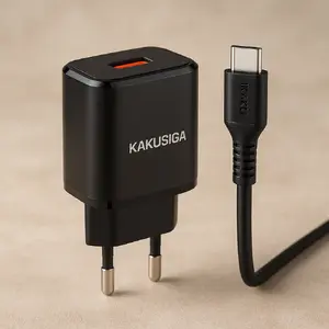 Charger iKaku KSC-917 18W Smart with 1x USB port and Type-C cable Black