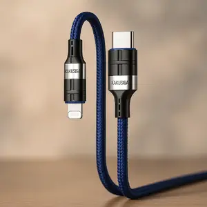USB data cable iKaku KSC-696 Type-C to Lightning 1.2 m Blue