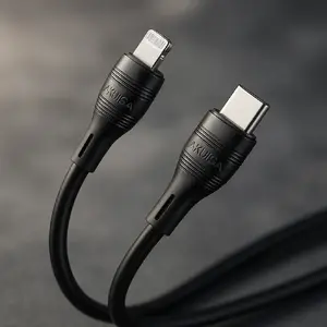 USB Type-C to Lightning cable iKaku KSC-953, 1 m, black
