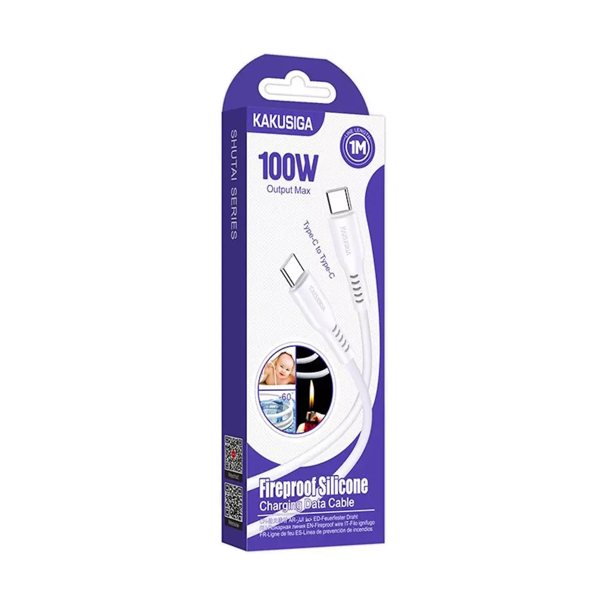 iKaku KSC-973 USB‑C Type‑C kabelis 1 m 100W Photo 3