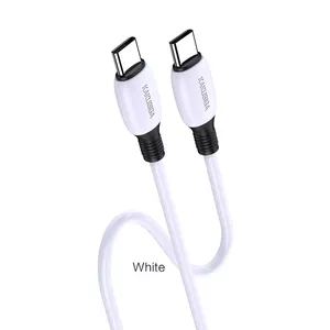 iKaku KSC-951 PD60W ātrās uzlādes un data vads Type-C uz Type-C White
