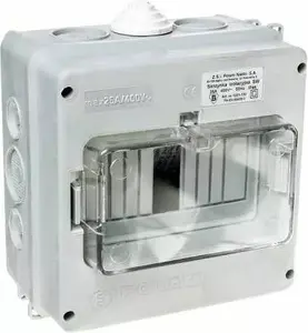 Distribution / Household Electrical Enclosure Tarel SW 6-module with TH35 Rail (1221-132)