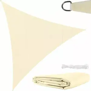 Sun Shade Sail Gardlov 4x4x4 m beige – triangular outdoor sunshade, model 23142