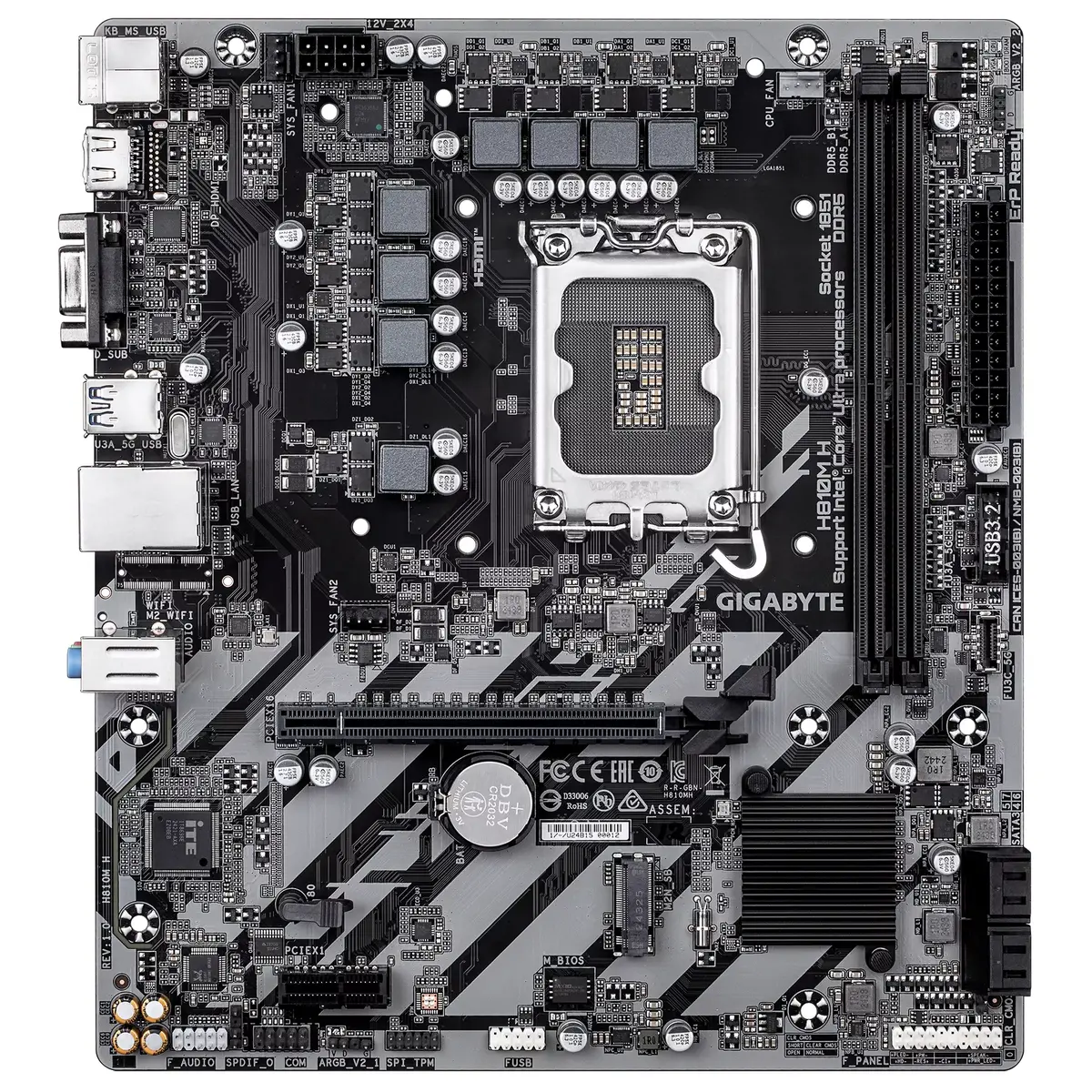 GIGABYTE H810M H Micro ATX motherboard Photo 2