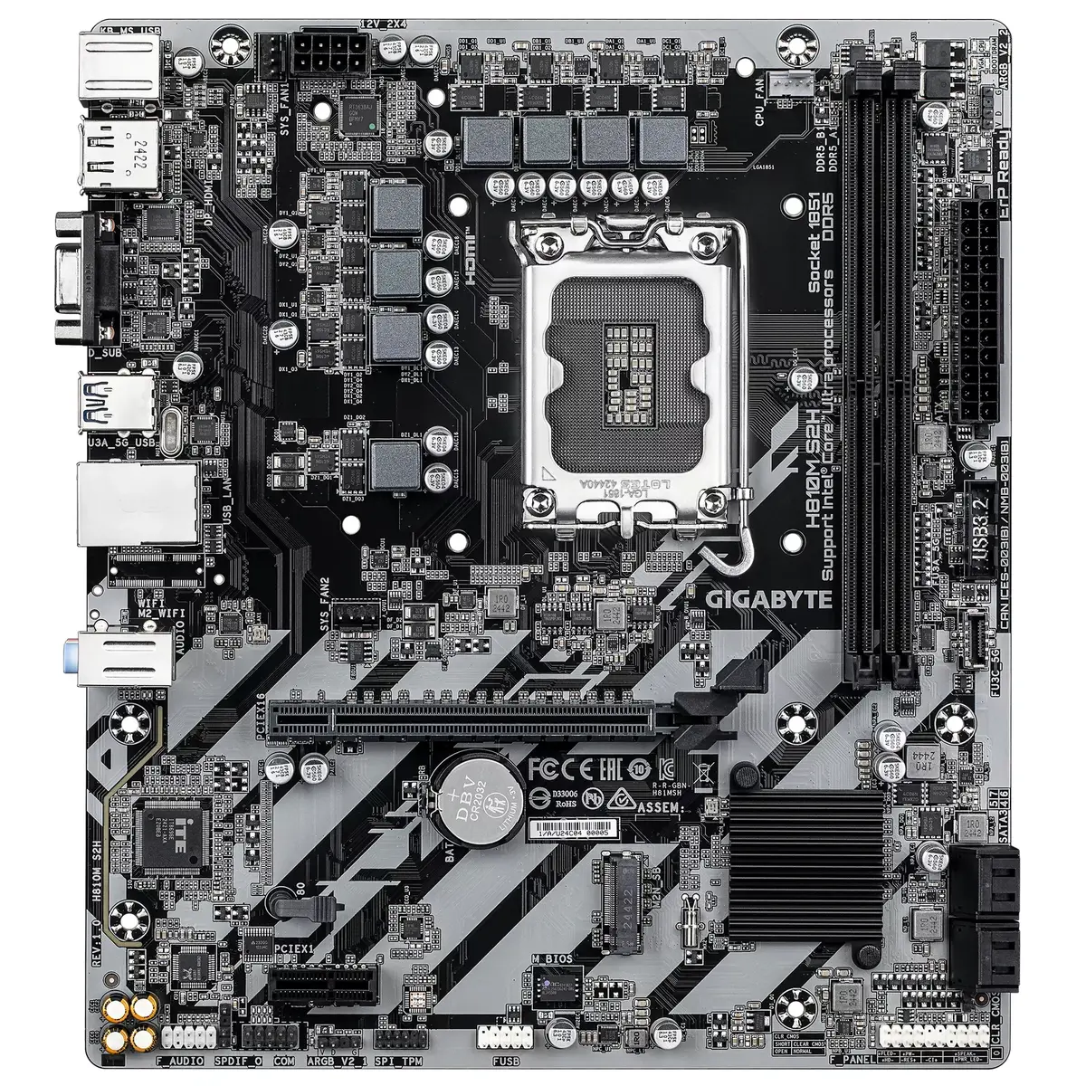 Материнская плата GIGABYTE H810M S2H, H810M S2H Photo 2