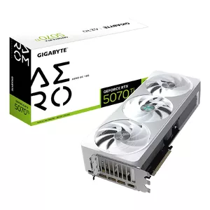 Видеокарта GIGABYTE GeForce RTX 5070 Ti 16GB GDDR7, PCIe 5.0, 8960 CUDA, 30000 MHz, 256-bit, WINDFORCE 3X, белая