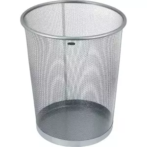 Trash bin Grand model 120-1333, silver finish