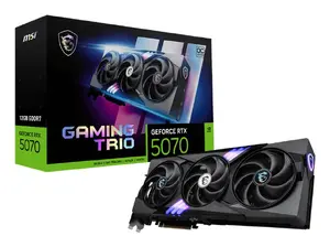 Graphics Card MSI GeForce RTX 5070 12 GB GDDR7 PCIe 5.0, 6144 CUDA, 2610 MHz, 3xDP 1xHDMI, 338×140×50 mm