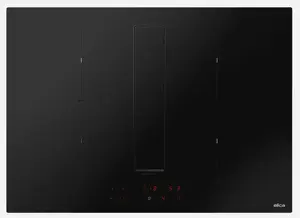 Elica NikolaTesla Fit Raw 70 cm Induction Hob with Integrated Hood, 4 Zones, Black