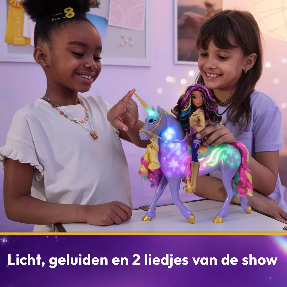 Modes lelle Spinmaster Unicorn Academy Sophia & Rainbow Light-up Wildstar Photo 4
