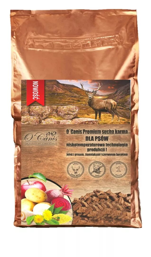 Sausais barība suņiem o`canis Deer ar