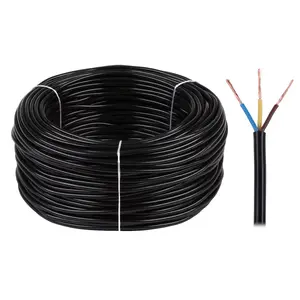 Electric cable OMY 3x1 300/300V black – 3-core 1.0 mm² flexible power cable