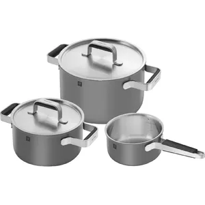 Cookware set ZWILLING PURE 3-piece stainless steel, induction compatible