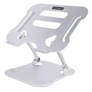 Laptop Stand StarTech ADJ-LAPTOP-RISER — Aluminum Adjustable Ergonomic Holder, Foldable, Supports up to 10 kg, Height 33.2–120 mm, Width 226 mm