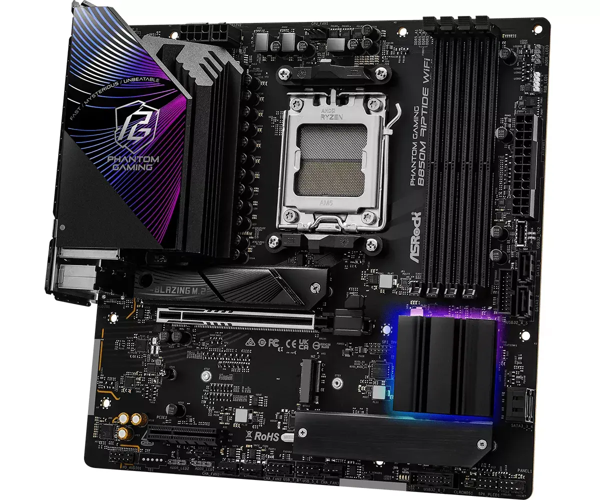 Mātesplate ASRock Phantom Gaming B850M Riptide WiFi Photo 4