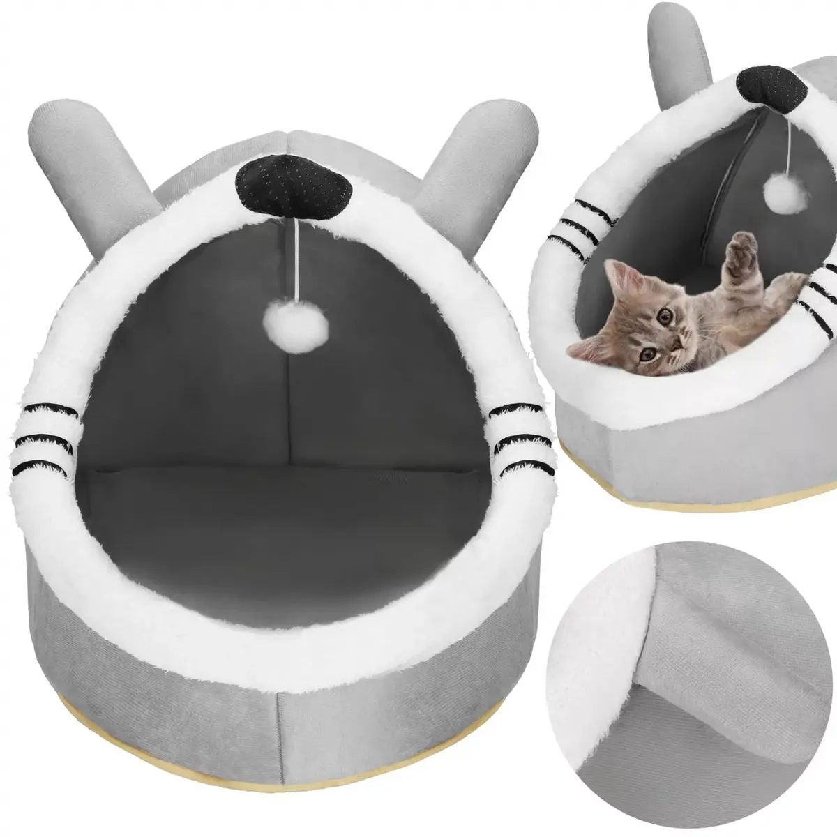 Cat Bed Springos PA0241 42x44x35 cm Photo 3