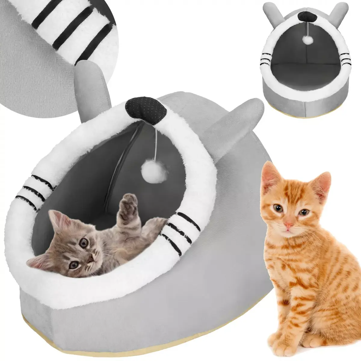 Cat Bed Springos PA0241 42x44x35 cm Photo 4