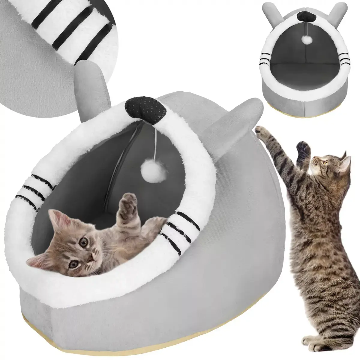 Cat Bed Springos PA0241 42x44x35 cm Photo 5