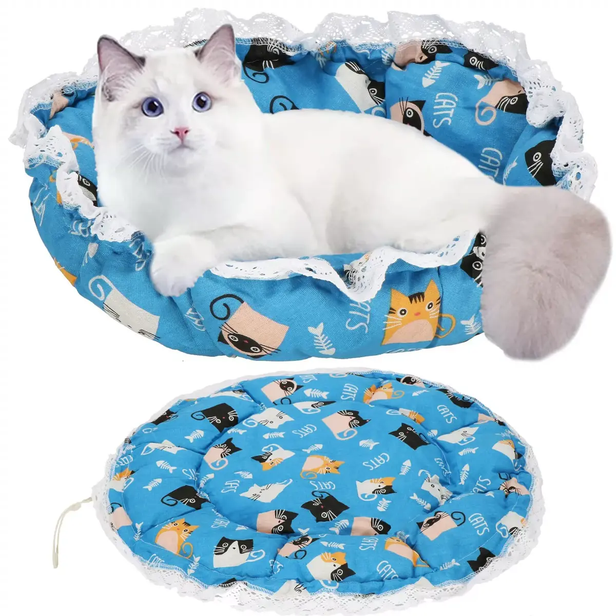 Round pet bed Springos PA0242 Ø 73 cm Photo 5