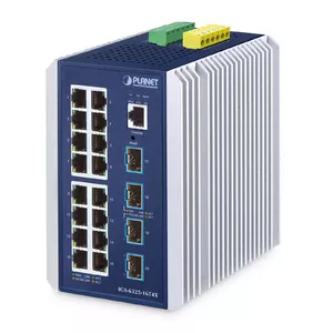 Managed Switch PLANET IP30 Industrial L3 16-Port Gigabit Ethernet