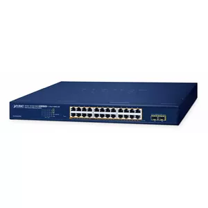 Управляемый коммутатор PLANET GS-2210-24P2S 24-портовый 10/100/1000T PoE 260W