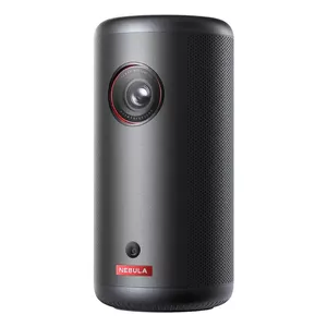 Portable standard-throw projector Anker Nebula Capsule 3 — DLP 1080p, 200 ANSI lumens, 16:9, red/black, AC or battery