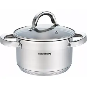 Klausberg Pot 20 cm KB-7124 – Stainless Steel Cooking Pot, 20cm Diameter