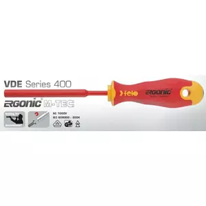 Hexagonal Screwdriver FELO Ergonic M8 400 VDE M‑Tec Insulated 1000V 110mm
