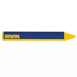 Manual pencil sharpener Irwin T233250 — compact handheld sharpener, blue and yellow