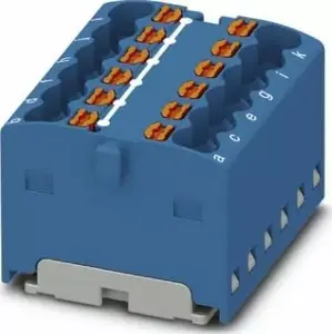 Распределительный блок PHOENIX CONTACT PTFIX 12X1,5, 12-контактный, синий