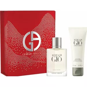 Giorgio Armani, Acqua di Gio, zestaw: woda toaletowa, 50 ml, żel pod prysznic, 75 ml