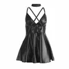 Платье SUBBLIME 955373 с черными кожаными бретелями S/M Photo 6