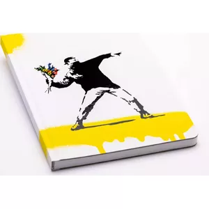 Bloknots Pininfarina Segno Notes PININFARINA Banksy, 14x21 cm, 128 lapas, flower