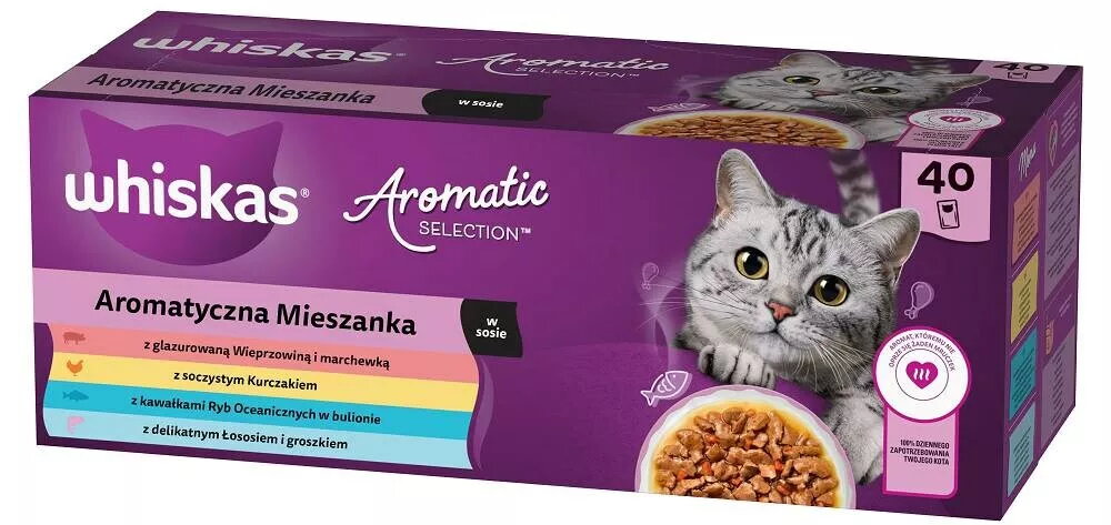 Mitrs kaķu barība WHISKAS Aromatic selection
