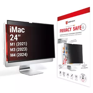 Displex PRIVACY SAFE removable 2-way privacy filter for iMac 24" M1 M3 M4 61 cm 60° viewing angle