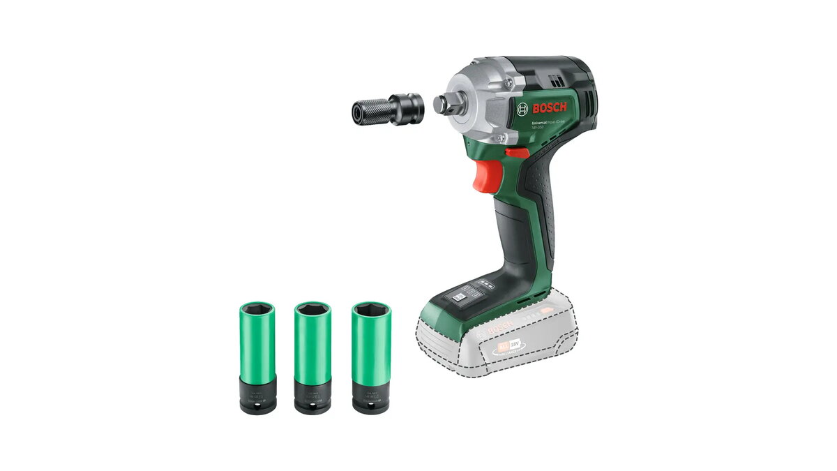 Bosch UniversalImpactDrive 18V-350 triecienurbjmašīna/skrūvgriezis ar pistoles
