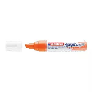 Маркер Edding 5000 Acrylic Marker Broad перманентный с скошенным концом оранжевый