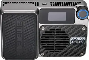 LED video gaisma Amaran Ace 25c Silver — regulējama krāsu temperatūra 2500K–6500K, kompakta uzkameras panelis